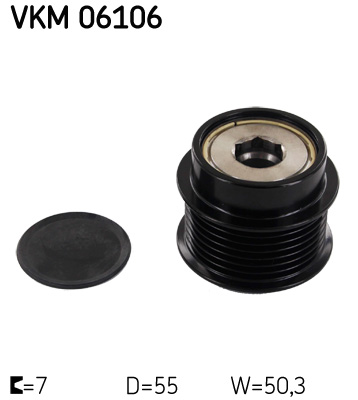 Sistem roata libera, generator VKM 06106 SKF